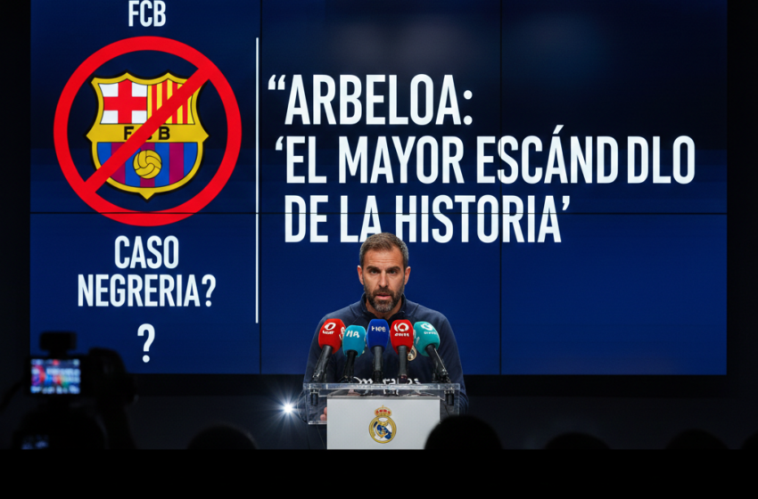  Affaire Negreira : Álvaro Arbeloa (Real Madrid) en rajoute une couche sur le “plus grand scandale” de l’histoire