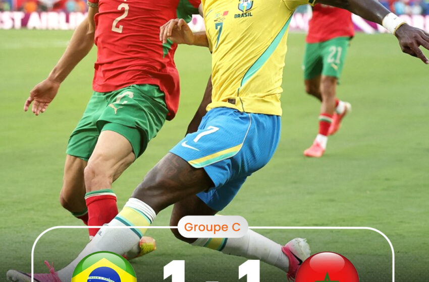  Le Maroc séduit la planète foot et force le Brésil au partage des points
