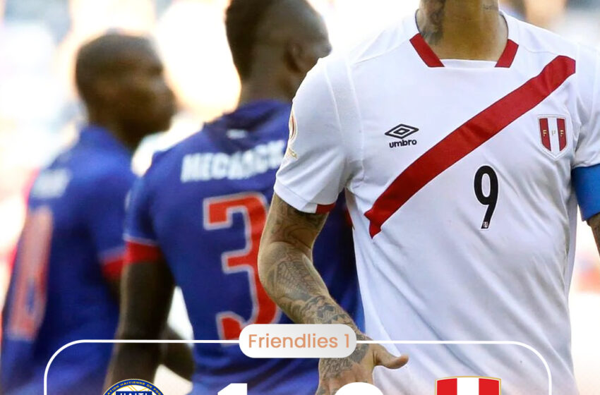  Fin de stage et défaite encourageante pour Haïti face au Pérou