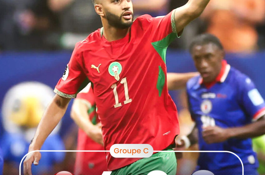  Mondial 2026 : Le Maroc dicte sa loi à une vaillante équipe d’Haïti et file en 16es