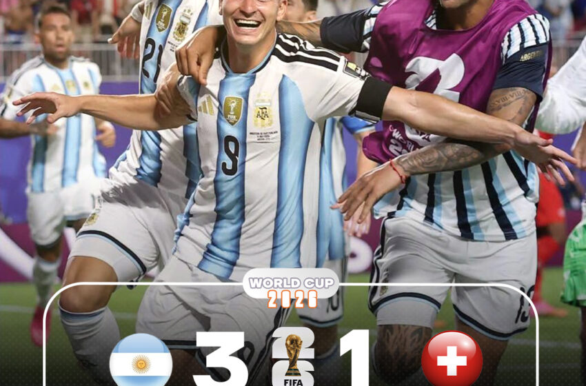  Quarts de finale : L’Argentine terrasse la Suisse en prolongations grâce à un chef-d’œuvre de Julián Álvarez !